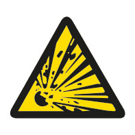 EN ISO 7010 W002 – Warnung vor explosionsgefährlichen Stoffen