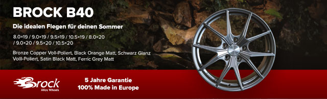 Brock Alufelgen in verschiedenen Designs
 