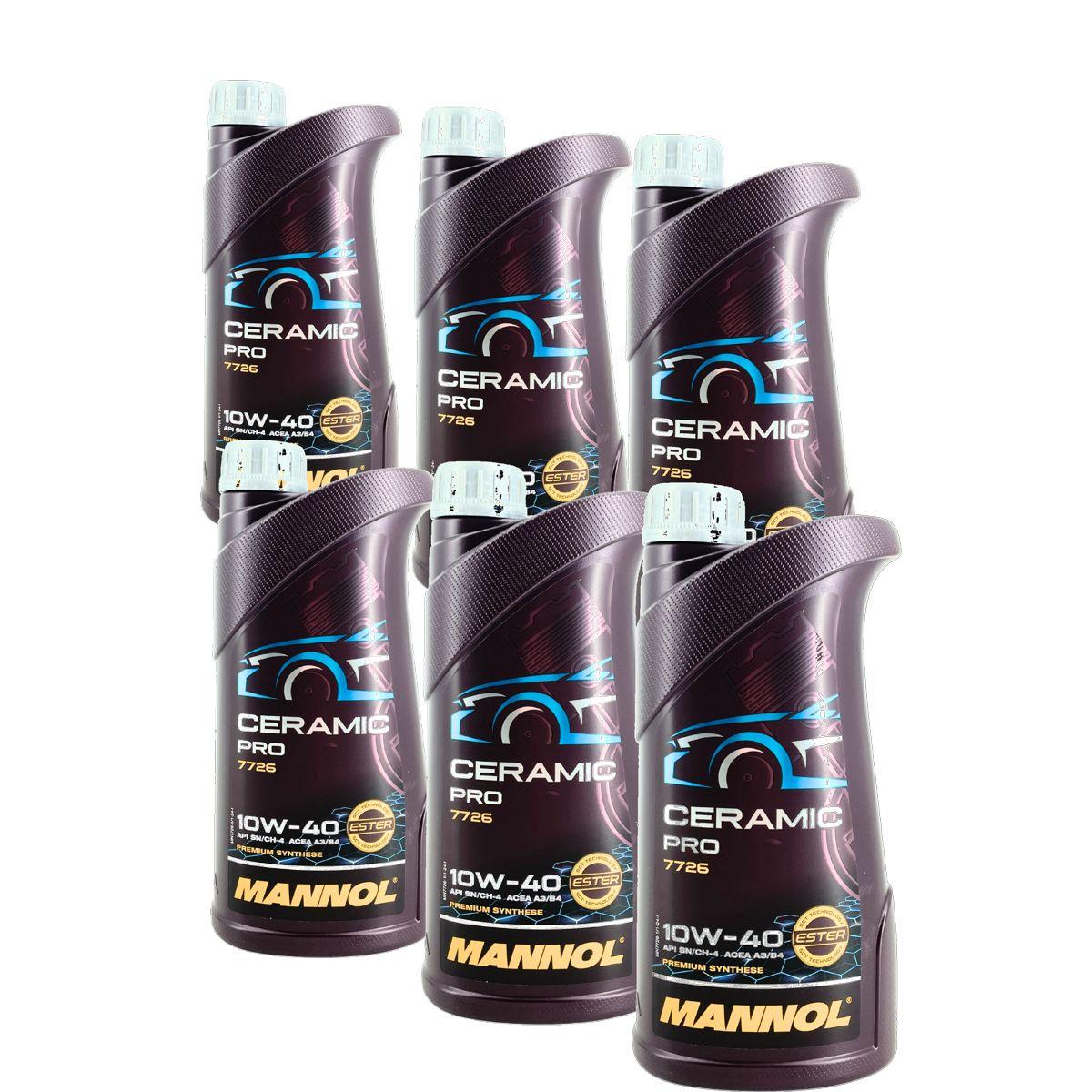 Mannol Ceramic Pro 10W-40 6x1 Liter
