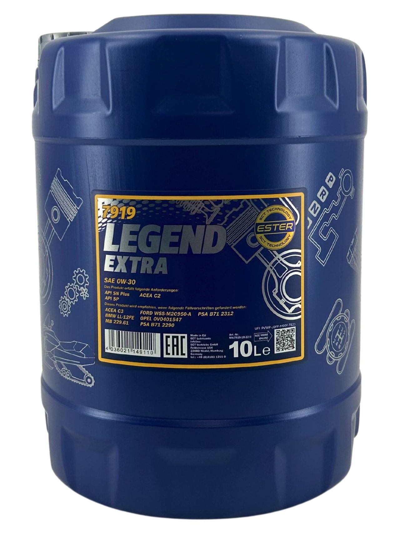 Mannol Legend Extra 0W-30 10 Liter