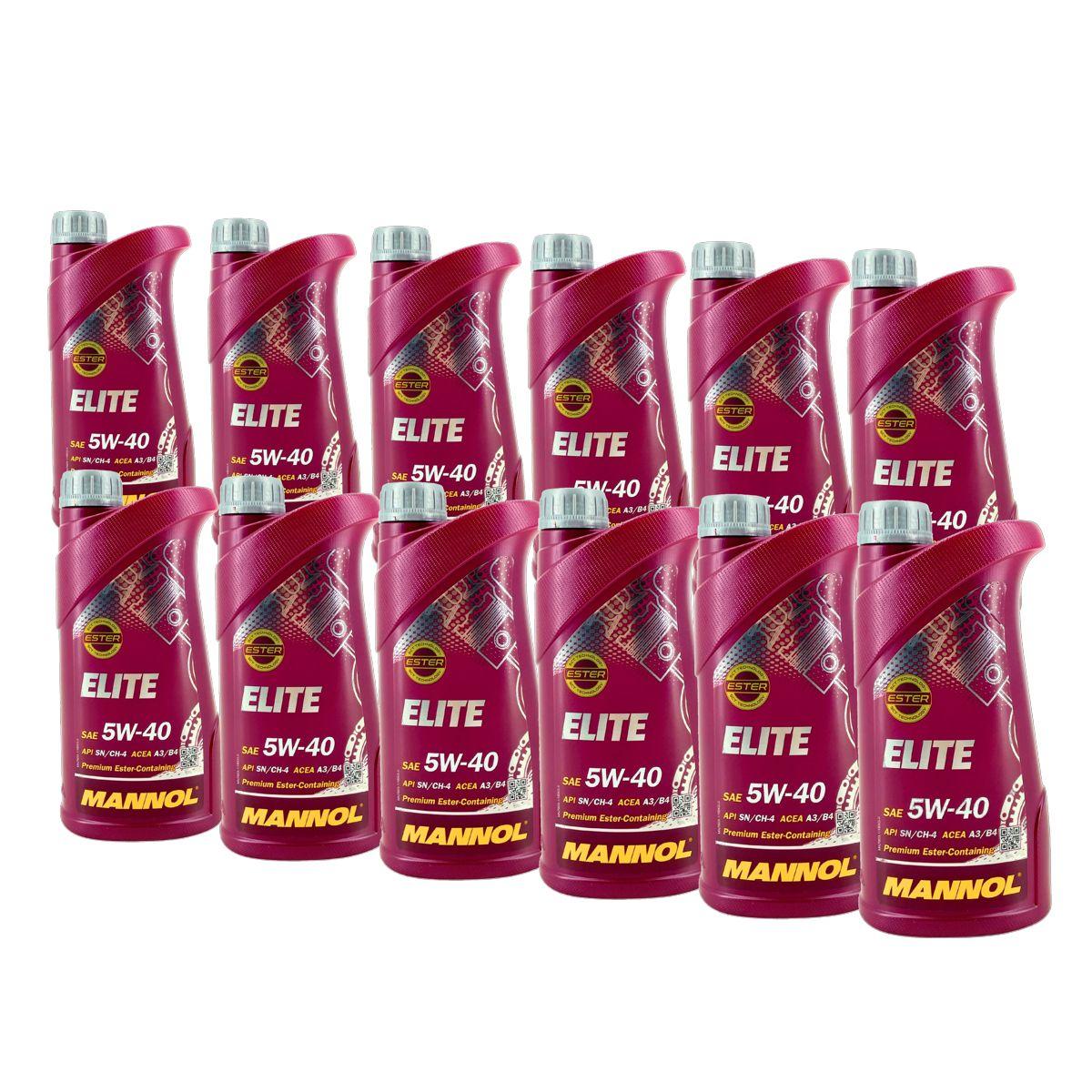 Mannol Elite 5W-40 12x1 Liter