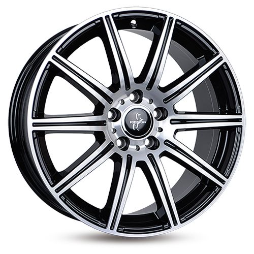 KESKIN WHEELS KT16 DYNAMIC black front polished 8.0Jx18 5x112 ET45