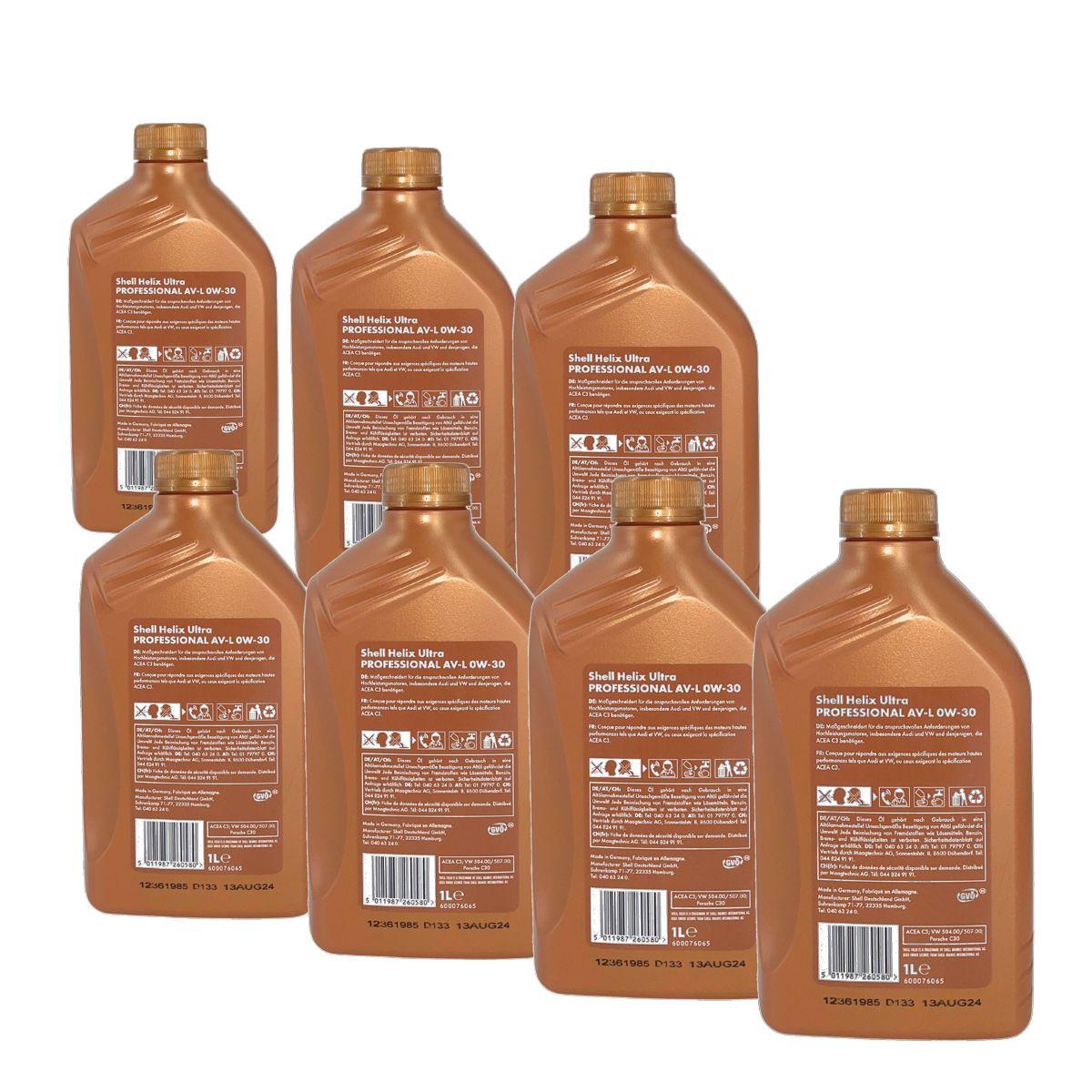 Shell Helix Ultra Professional AV-L 0W-30 7x1 Liter