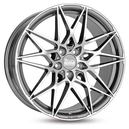 MAM WHEELS MAM B2 palladium front polished 8.5Jx20 5x112 ET45