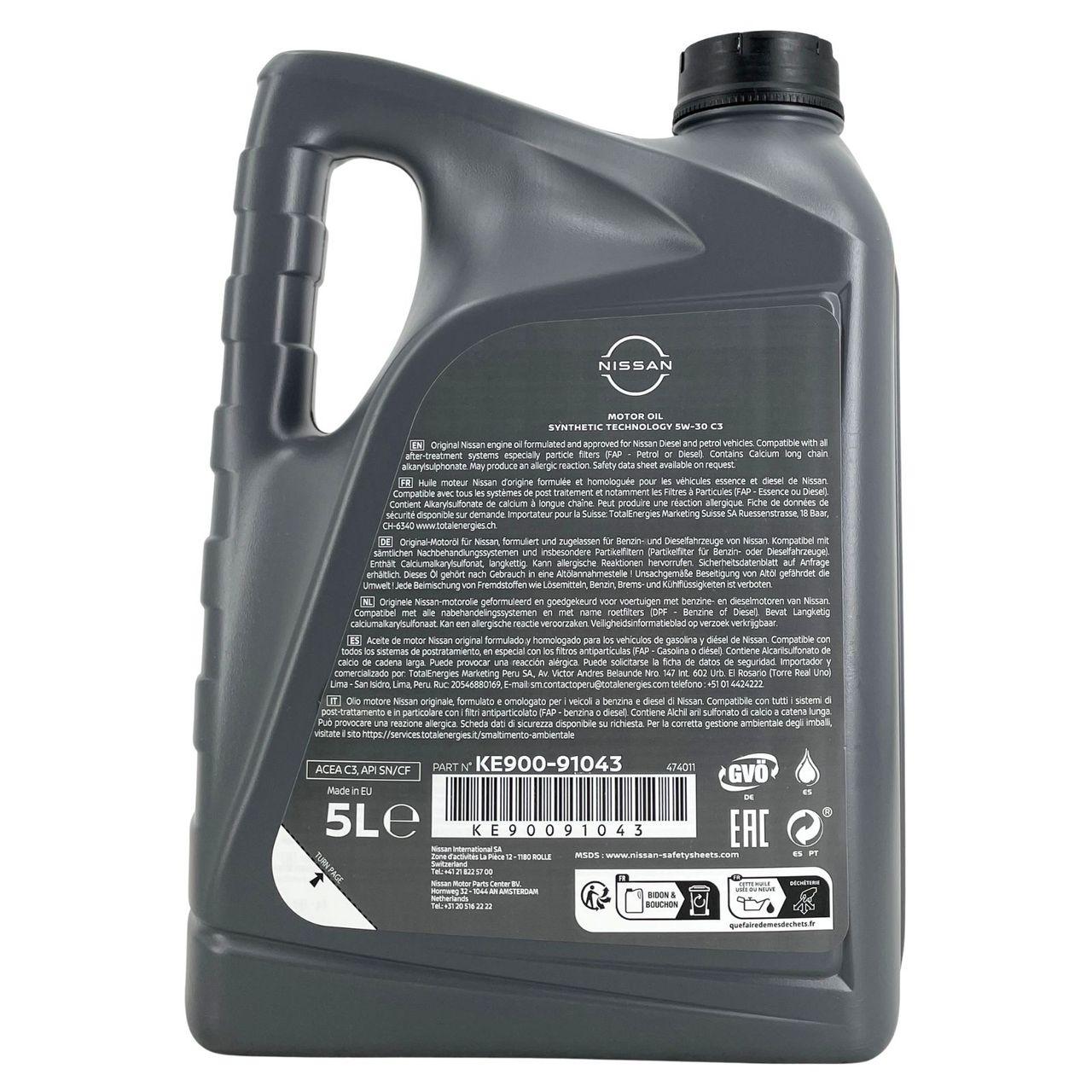 Nissan Original 5W-30 C3 5 Liter