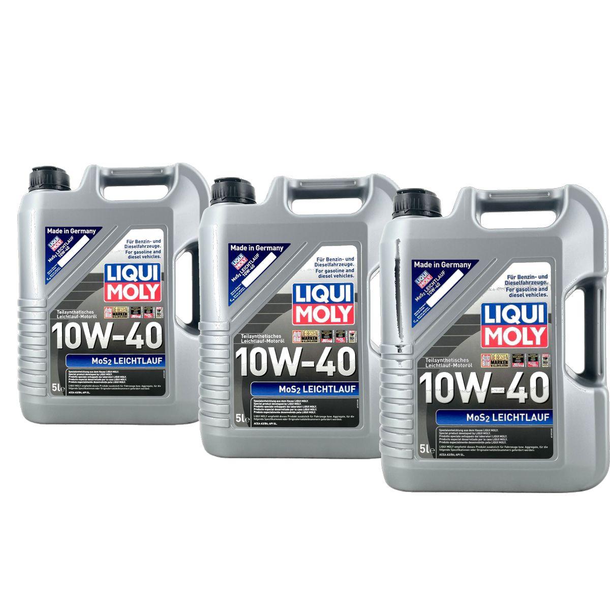 Liqui Moly MoS2 Leichtlauf 10W-40 3x5 Liter