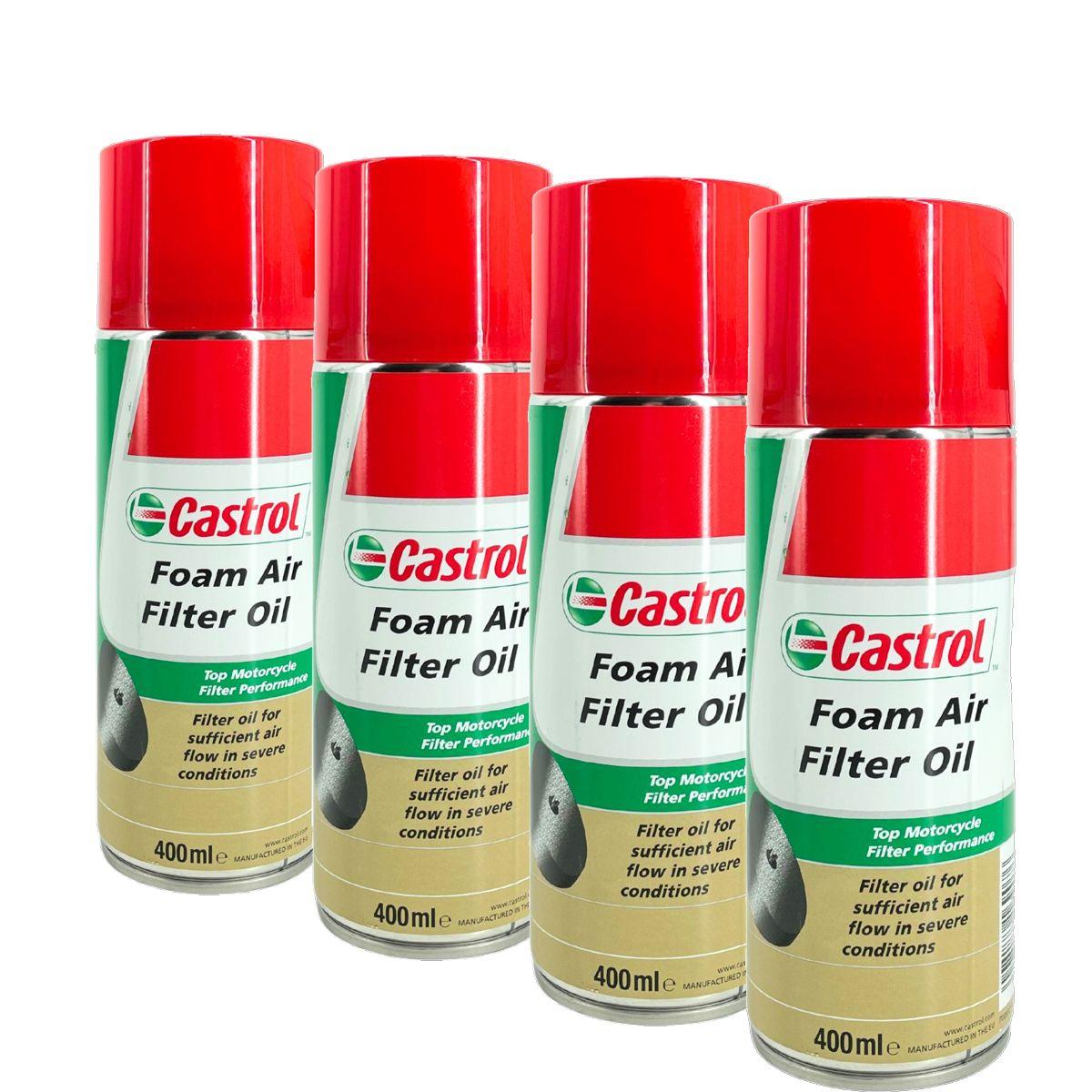 Castrol Foam Air Filter Oil / Luftfilteröl Spray 4x400 ML