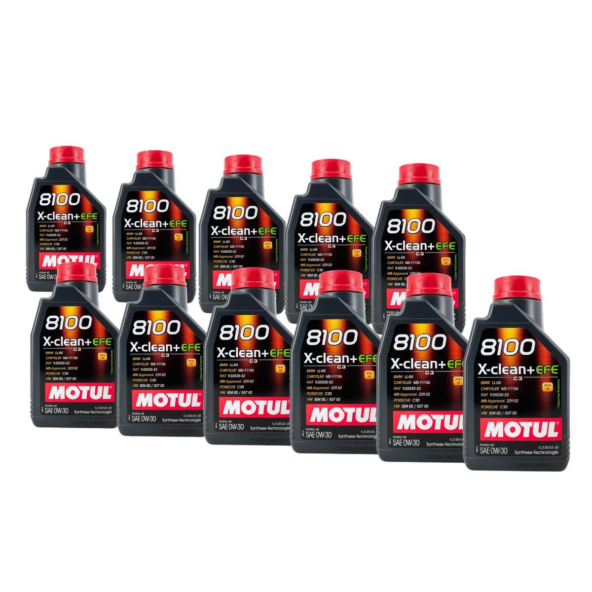 Motul 8100 X-Clean + EFE 0W-30 11x1 Liter