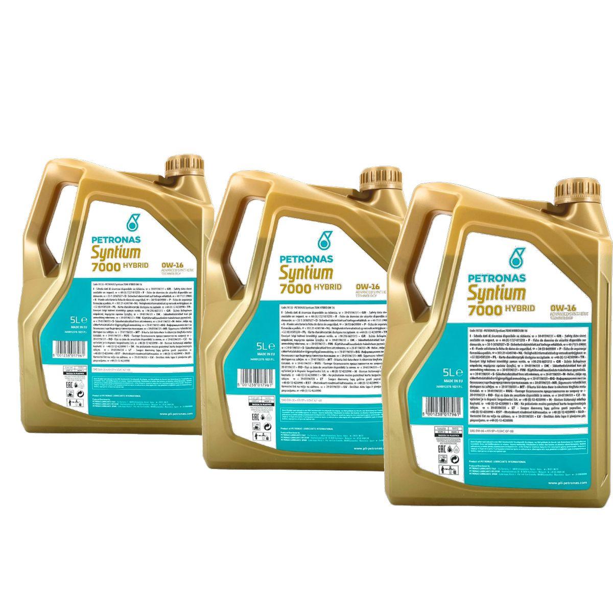 Petronas Syntium Hybrid 0W-16 3x5 Liter