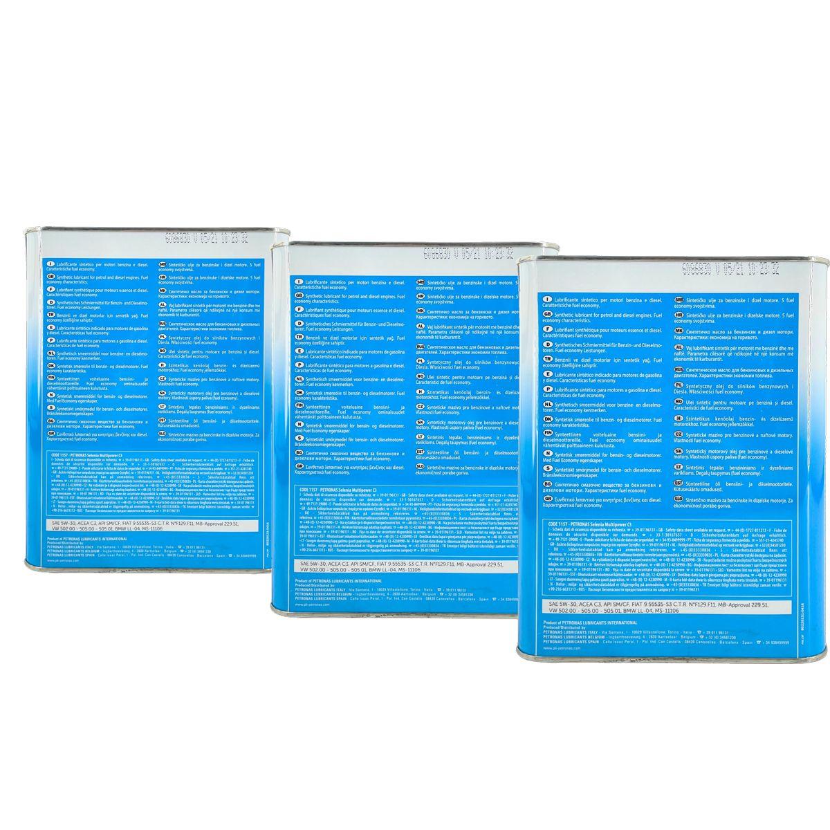 Selenia Multipower C3 5W-30 3x2 Liter