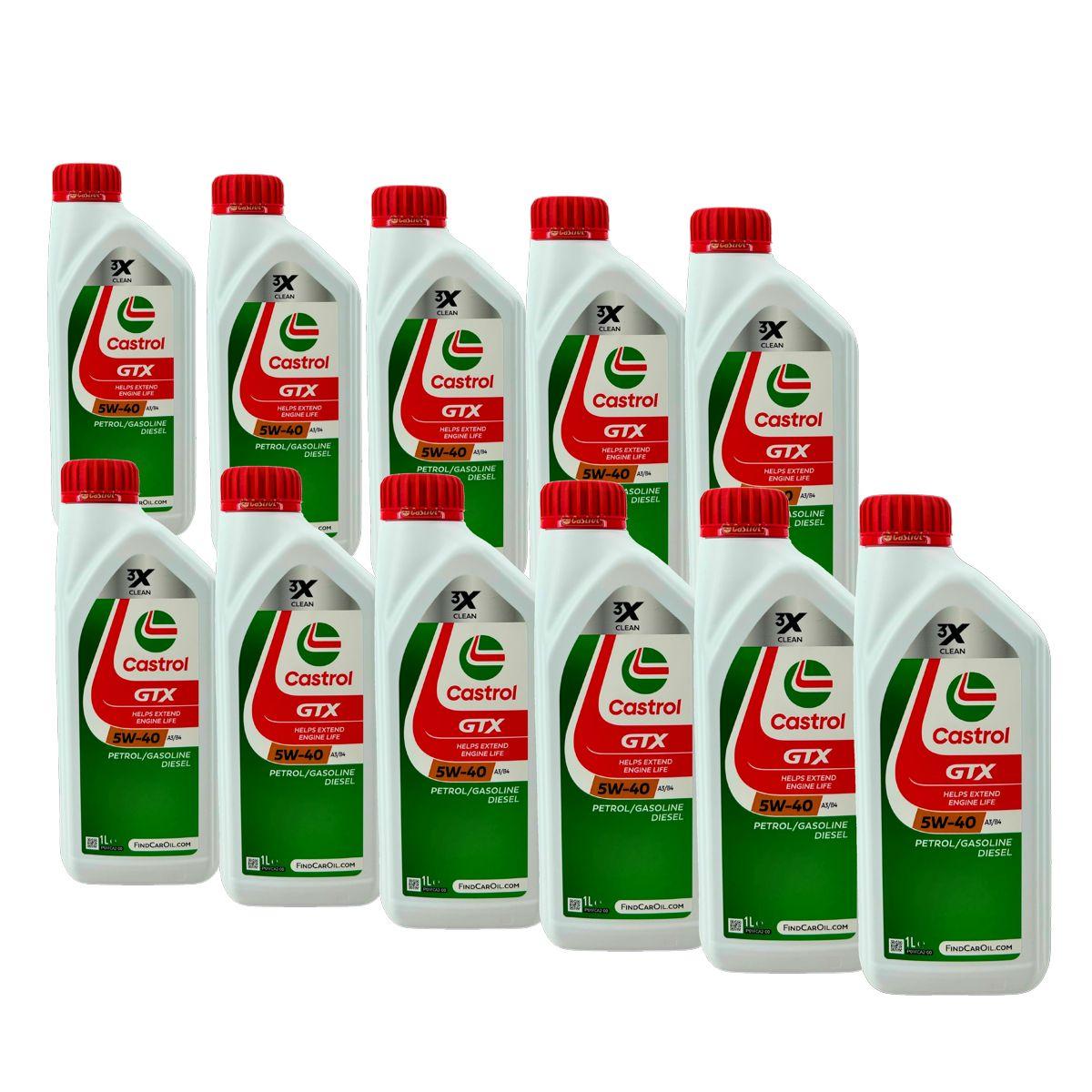 Castrol GTX 5W-40 A3/B4 11x1 Liter