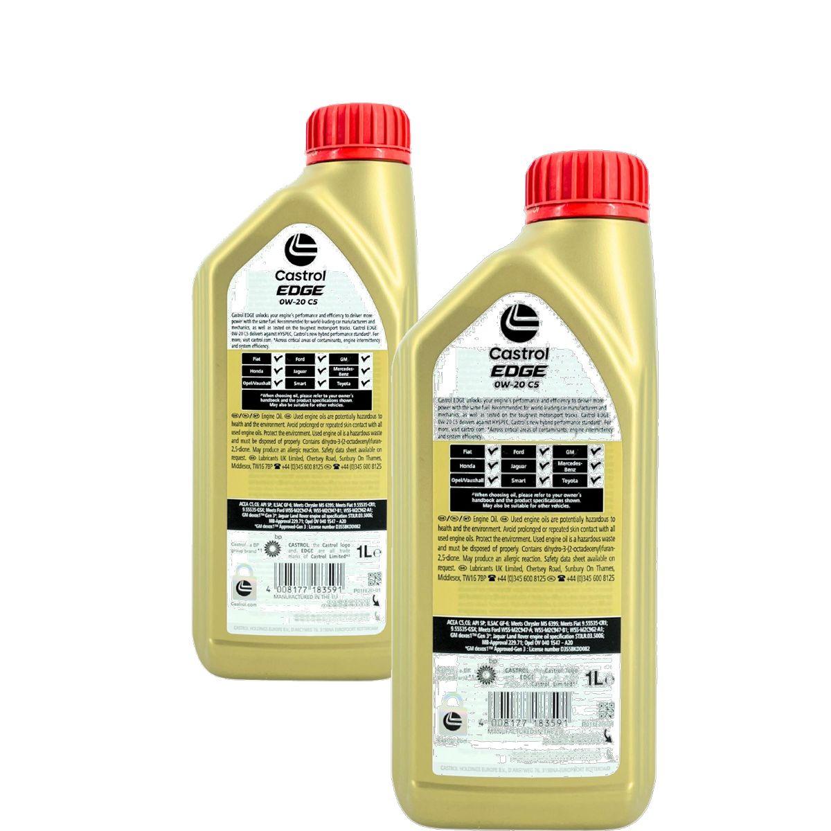 Castrol Edge 0W-20 C5 2x1 Liter