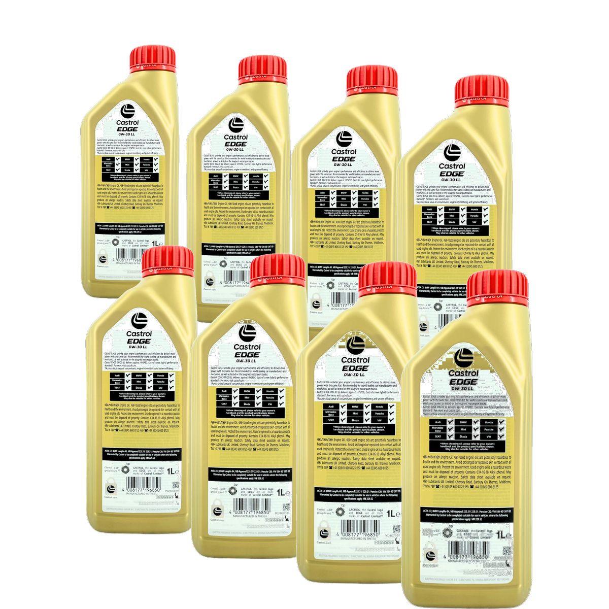 Castrol Edge 0W-30 LL 8x1 Liter