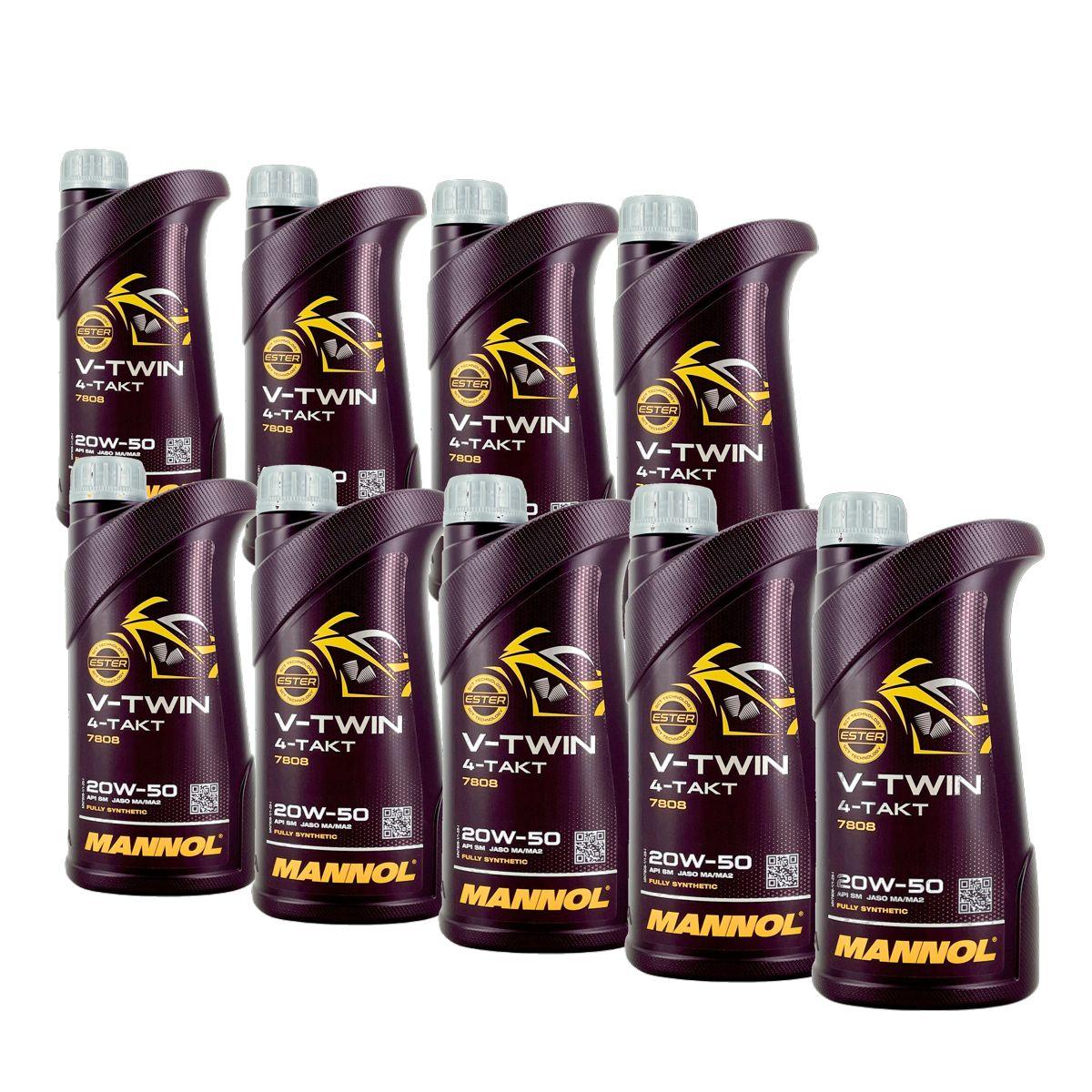 Mannol V-Twin 4-Takt 20W-50 9x1 Liter