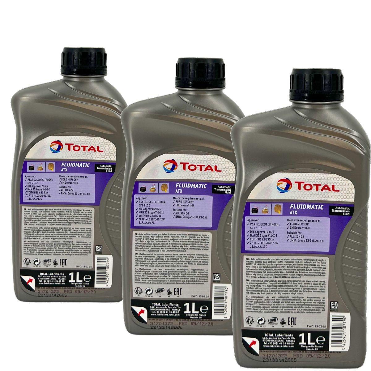 Total Fluidmatic ATX 3x1 Liter