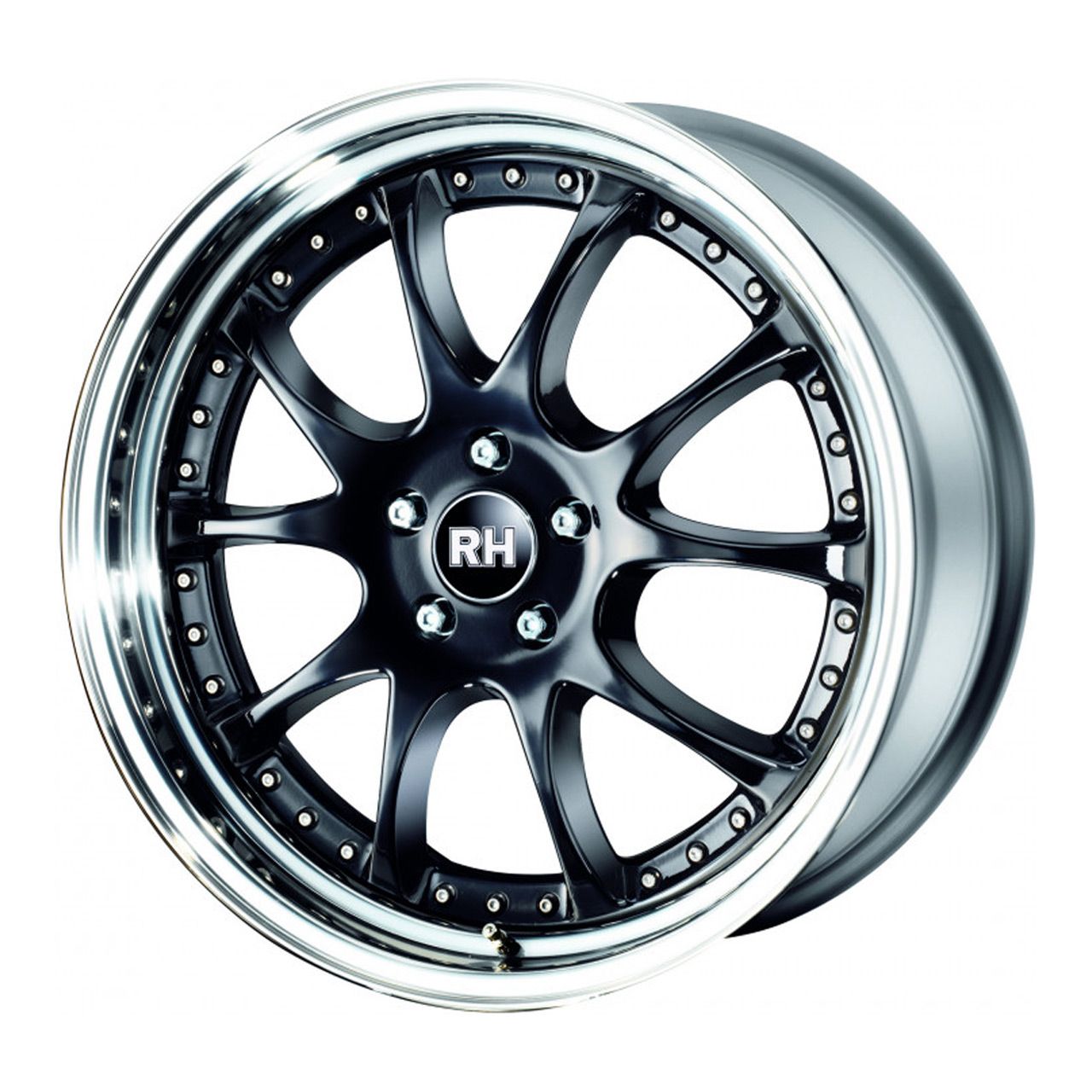 RH MK DYNAMIC schwarz Horn hochglanz poliert 9.0Jx18 5x112 ET54