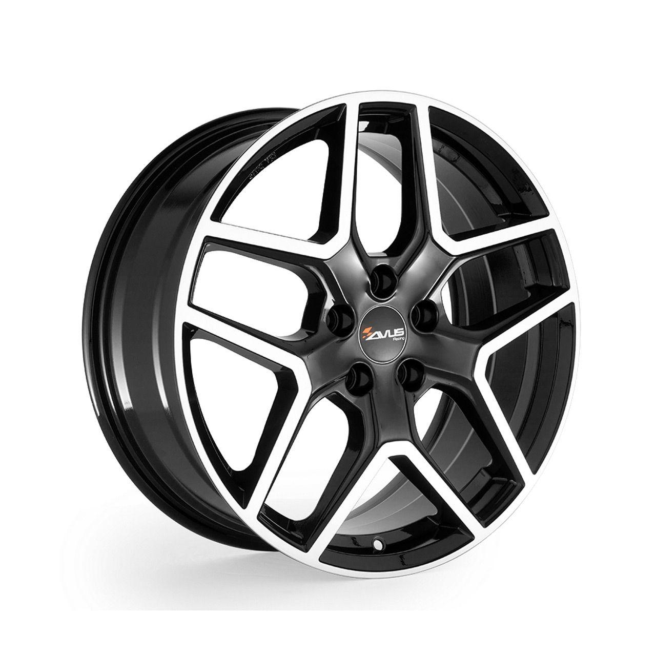 AVUS RACING AC-519 black polished 7.5Jx18 5x108 ET45