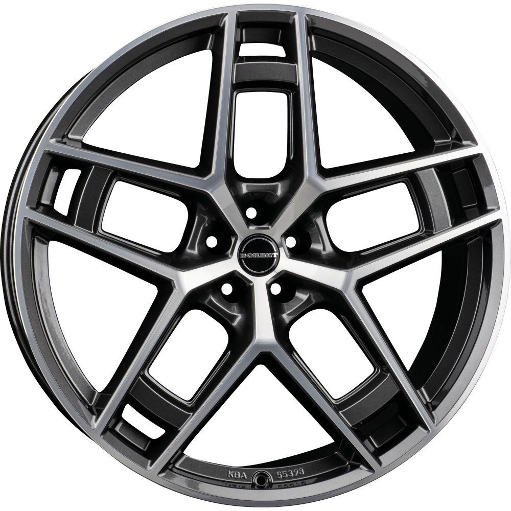 BORBET DESIGN TF graphite polished glossy 10.5Jx24 5x112 ET20