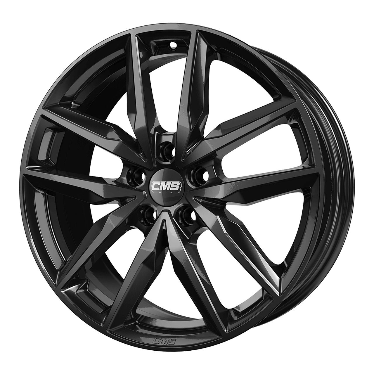CMS C28-CBG complete black gloss 7.5Jx19 5x100 ET46