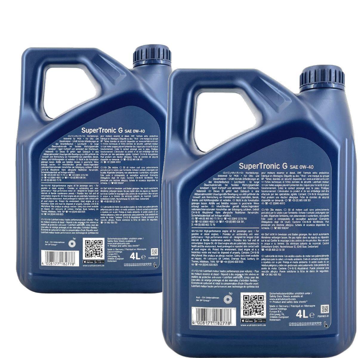 Aral SuperTronic G 0W-40 2x4 Liter