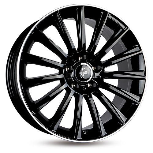 KESKIN WHEELS KT18 TURBO black lip polish 8.5Jx19 5x112 ET45