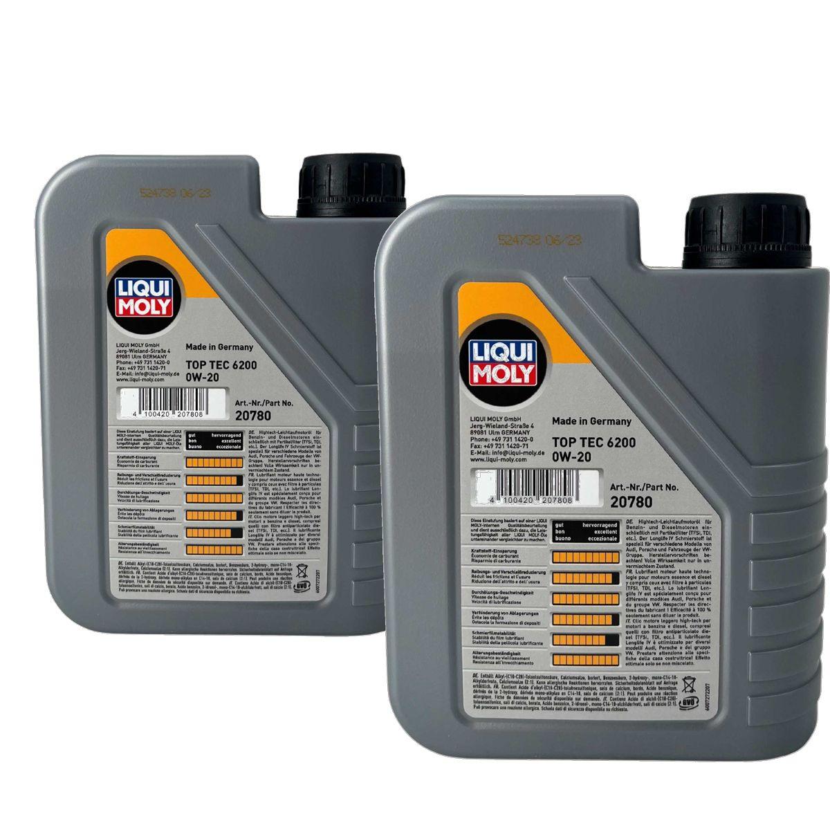 Liqui Moly Top Tec 6200 0W-20 2x1 Liter