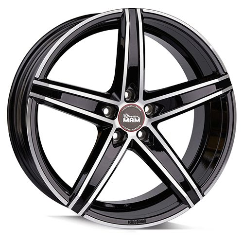 MAM WHEELS MAM OX-18 black front polished 8.5Jx19 5x120.3 ET35