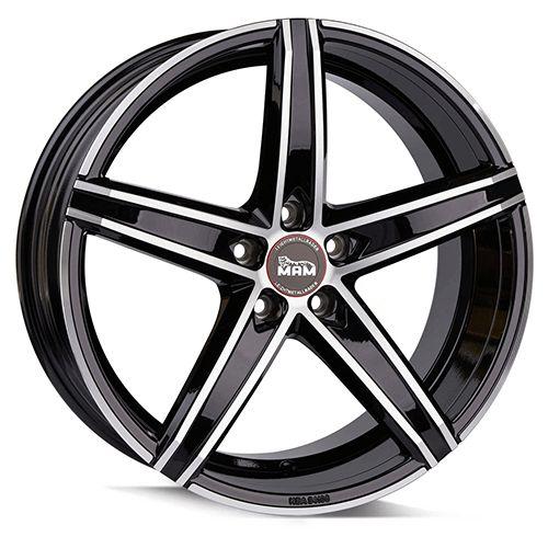 MAM WHEELS MAM OX-18 black front polished 8.5Jx19 5x114.3 ET45