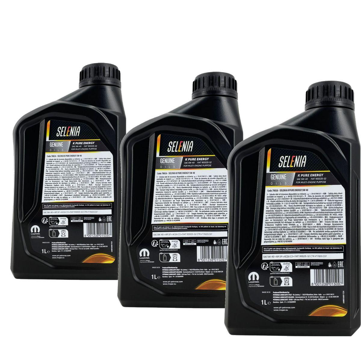Selenia K Pure Energy 5W-40 3x1 Liter