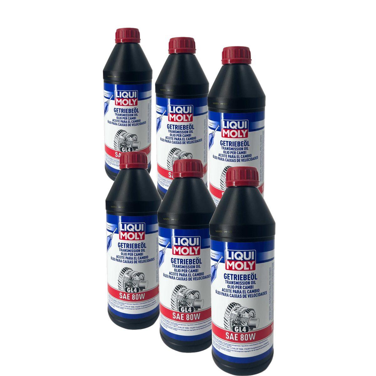 Liqui Moly Getriebeöl (GL4) SAE 80W 6x1 Liter