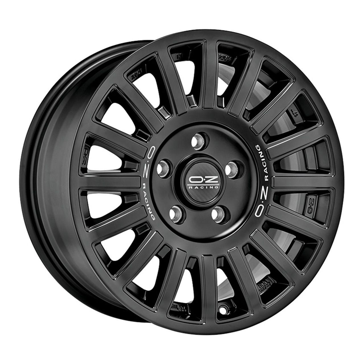 OZ RALLY RAID matt black + silver lettering 8.0Jx17 5x127 ET37