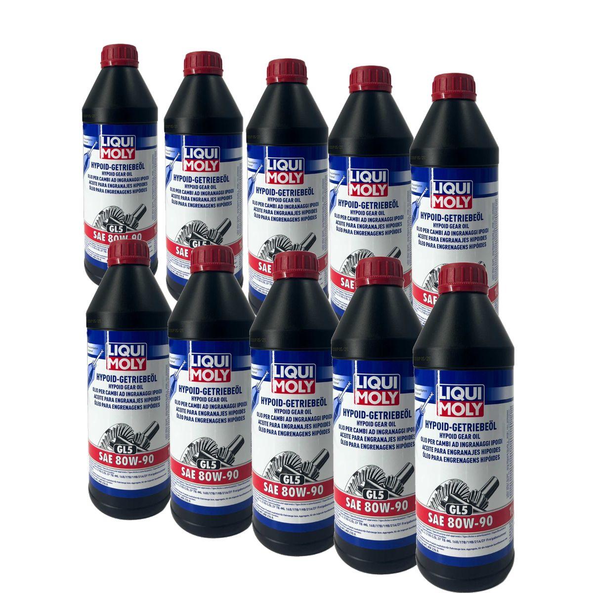 Liqui Moly Hypoid-Getriebeöl (GL5) SAE 80W-90 10x1 Liter