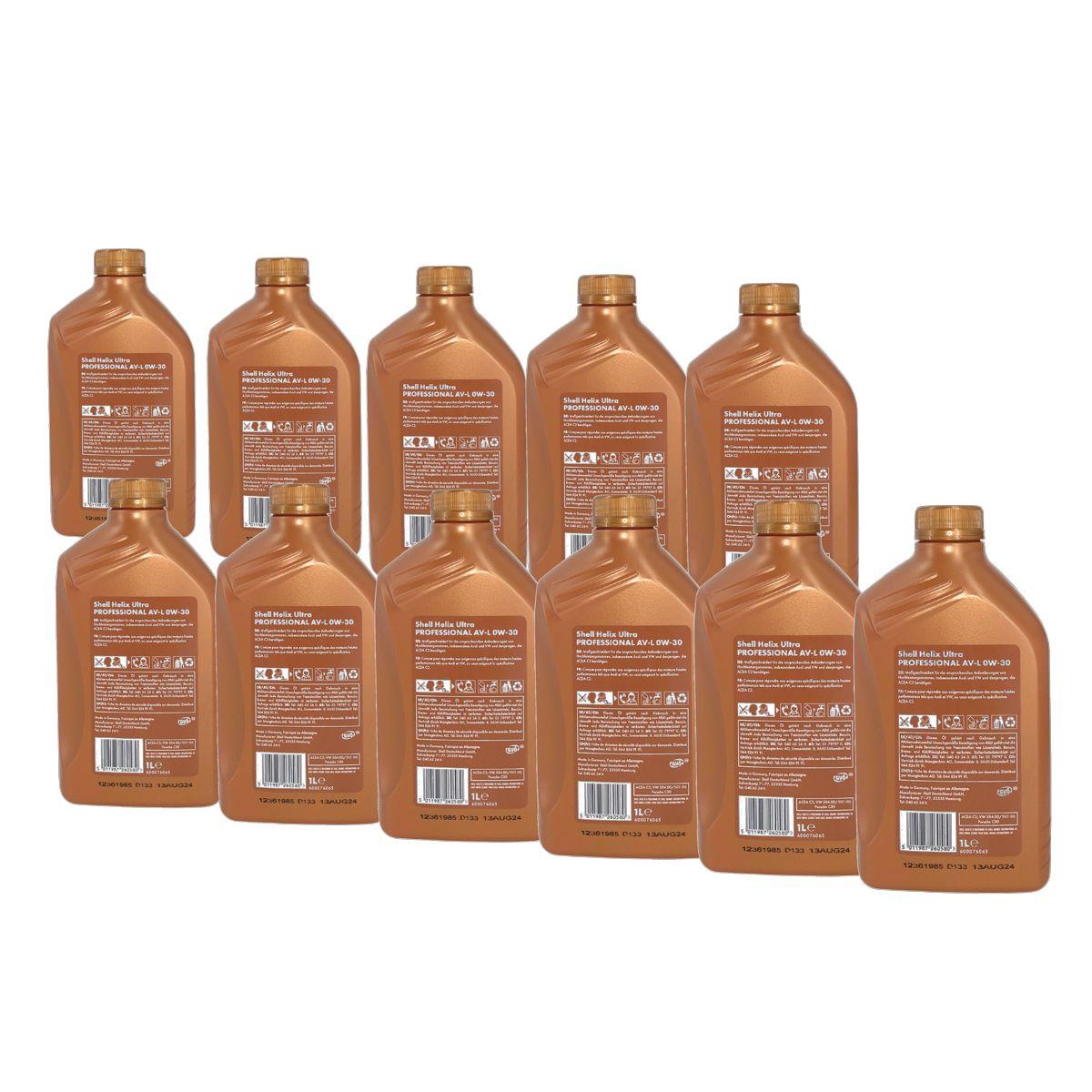 Shell Helix Ultra Professional AV-L 0W-30 11x1 Liter