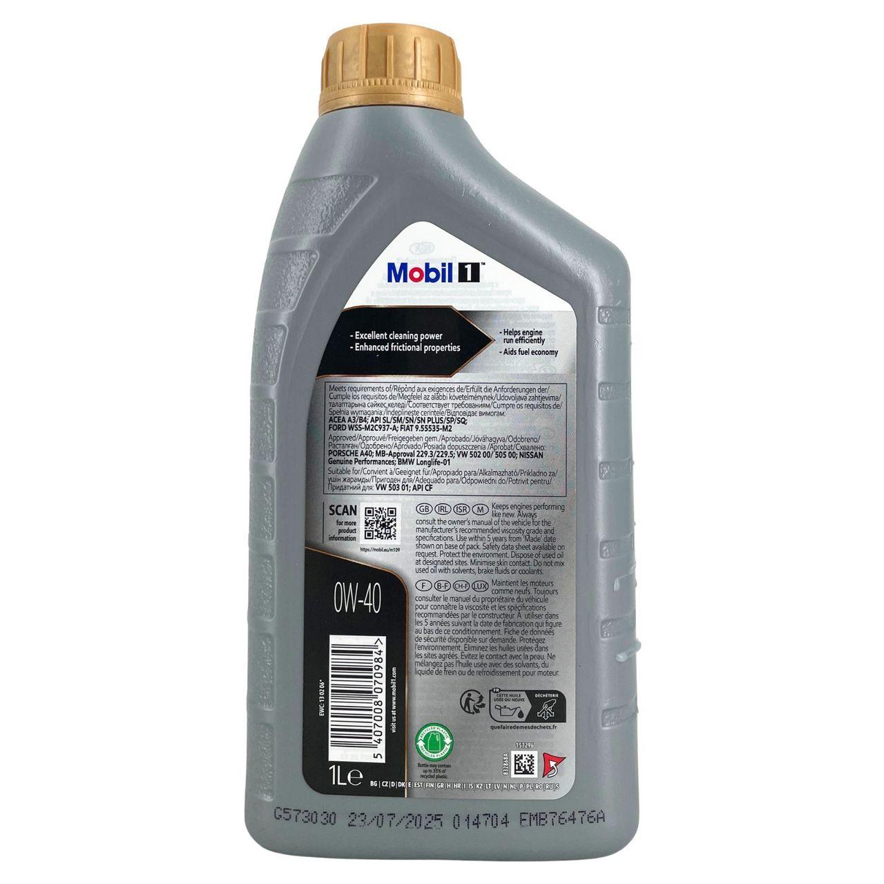 Mobil 1 FS 0W-40 1 Liter
