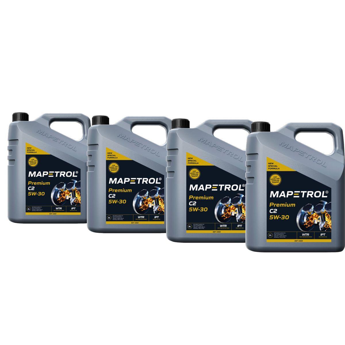 Mapetrol Premium C2 5W-30 4x5 Liter