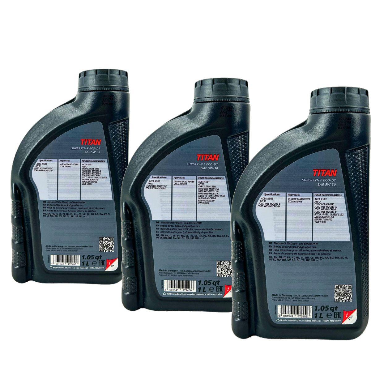 Fuchs Titan Supersyn F ECO-DT 5W-30 3x1 Liter