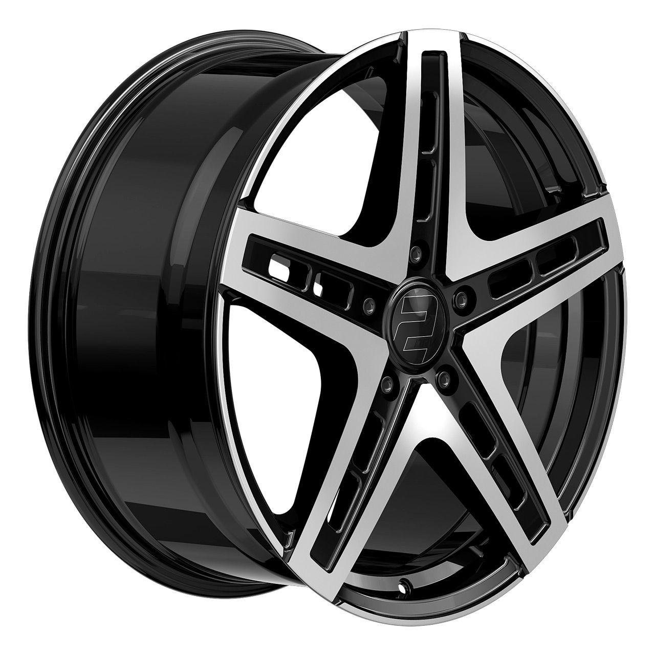 WHEELWORLD-2DRV WH38 black full machined 9.5Jx22 5x112 ET35
