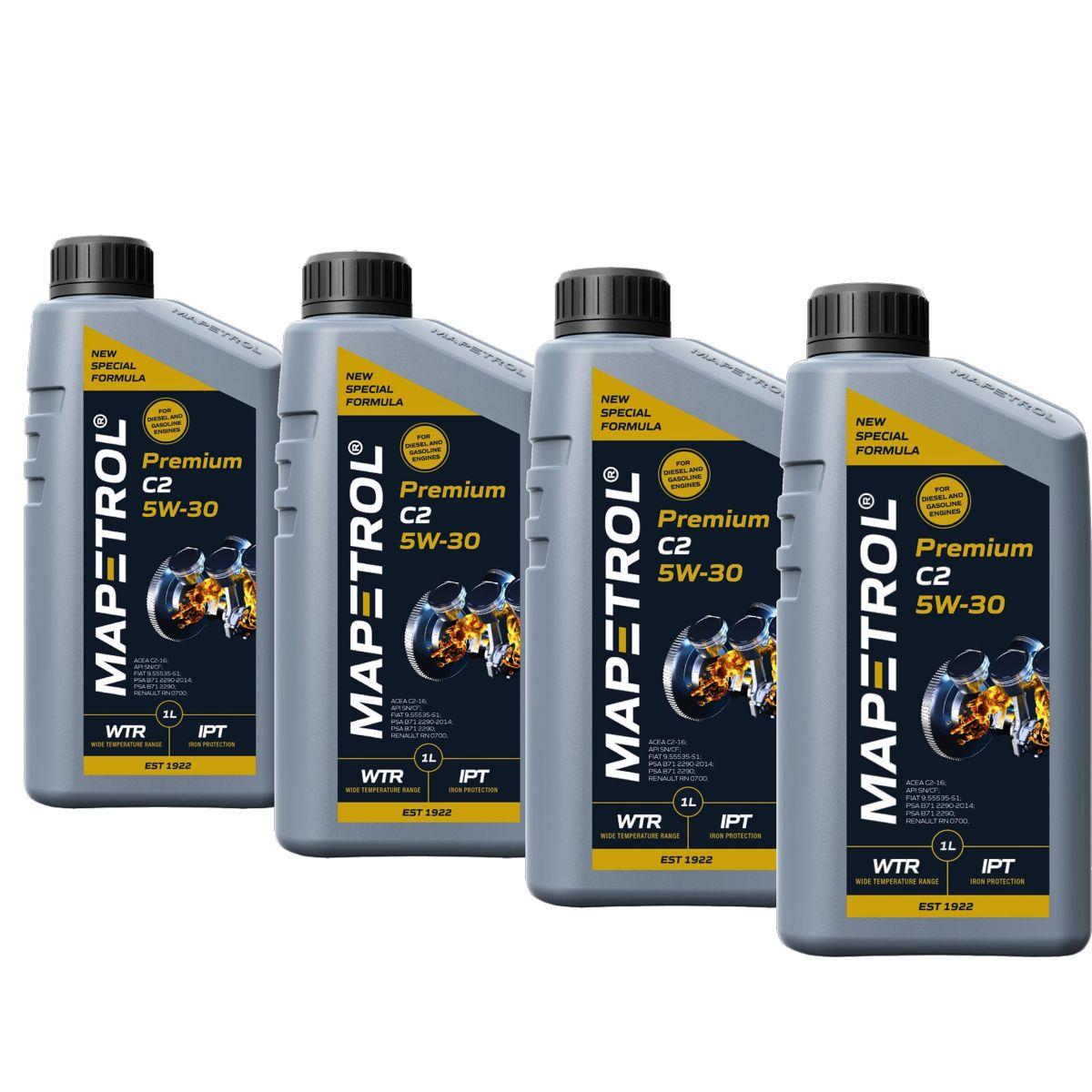 Mapetrol Premium C2 5W-30 4x1 Liter