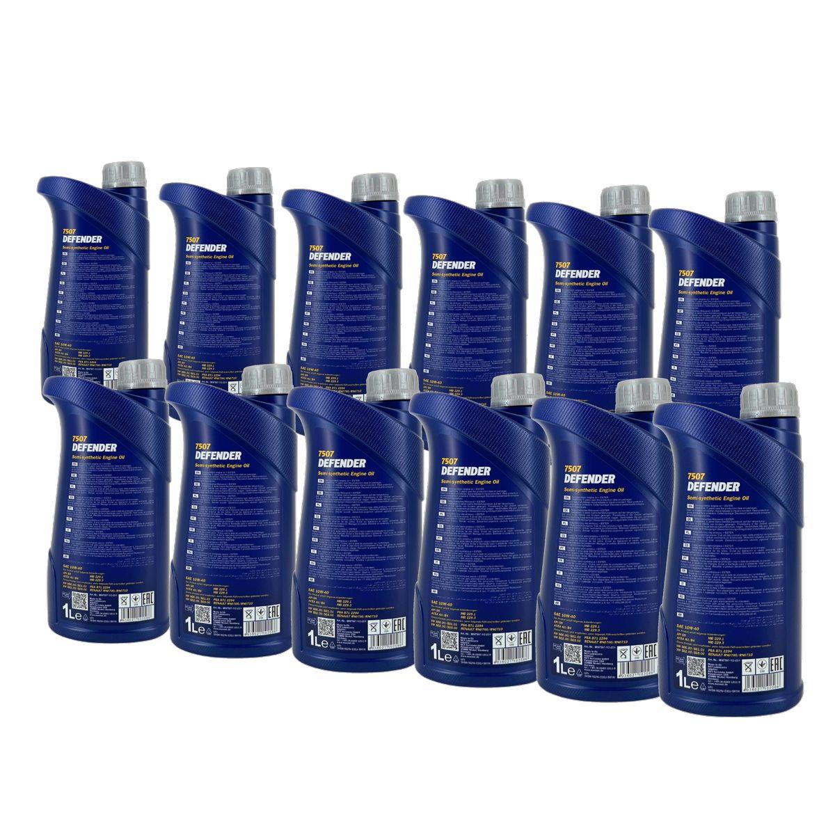 Mannol Defender 10W-40 12x1 Liter