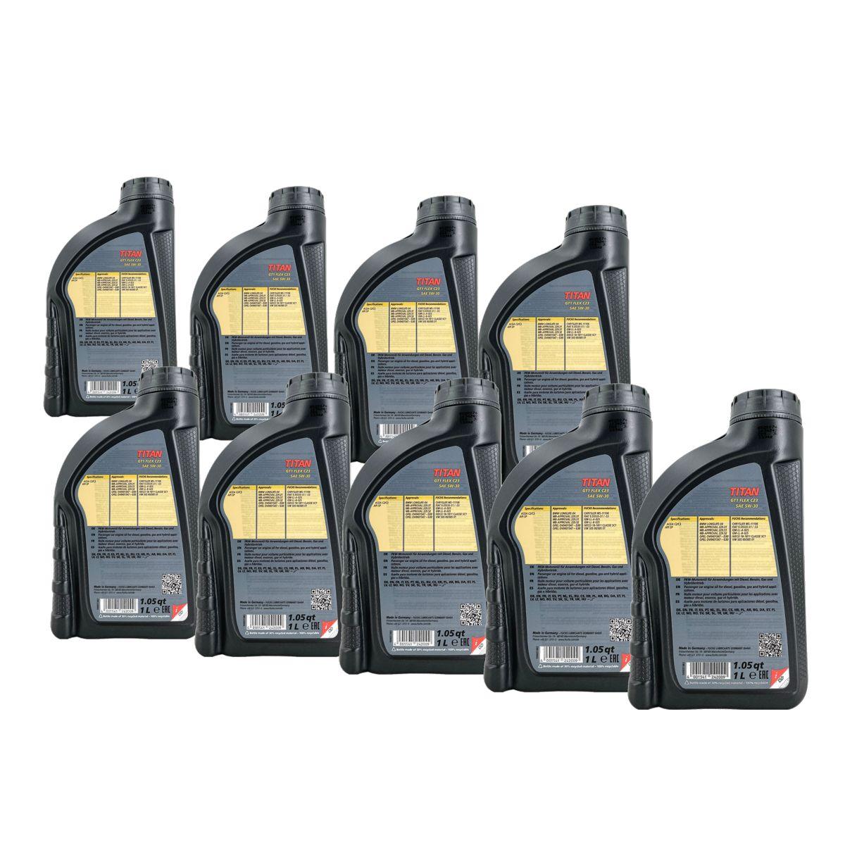 Fuchs Titan GT1 Flex C23 5W-30  9x1 Liter
