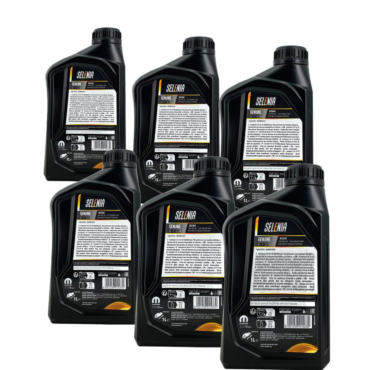 Selenia Eco2 Plus 0W-20 6x1 Liter