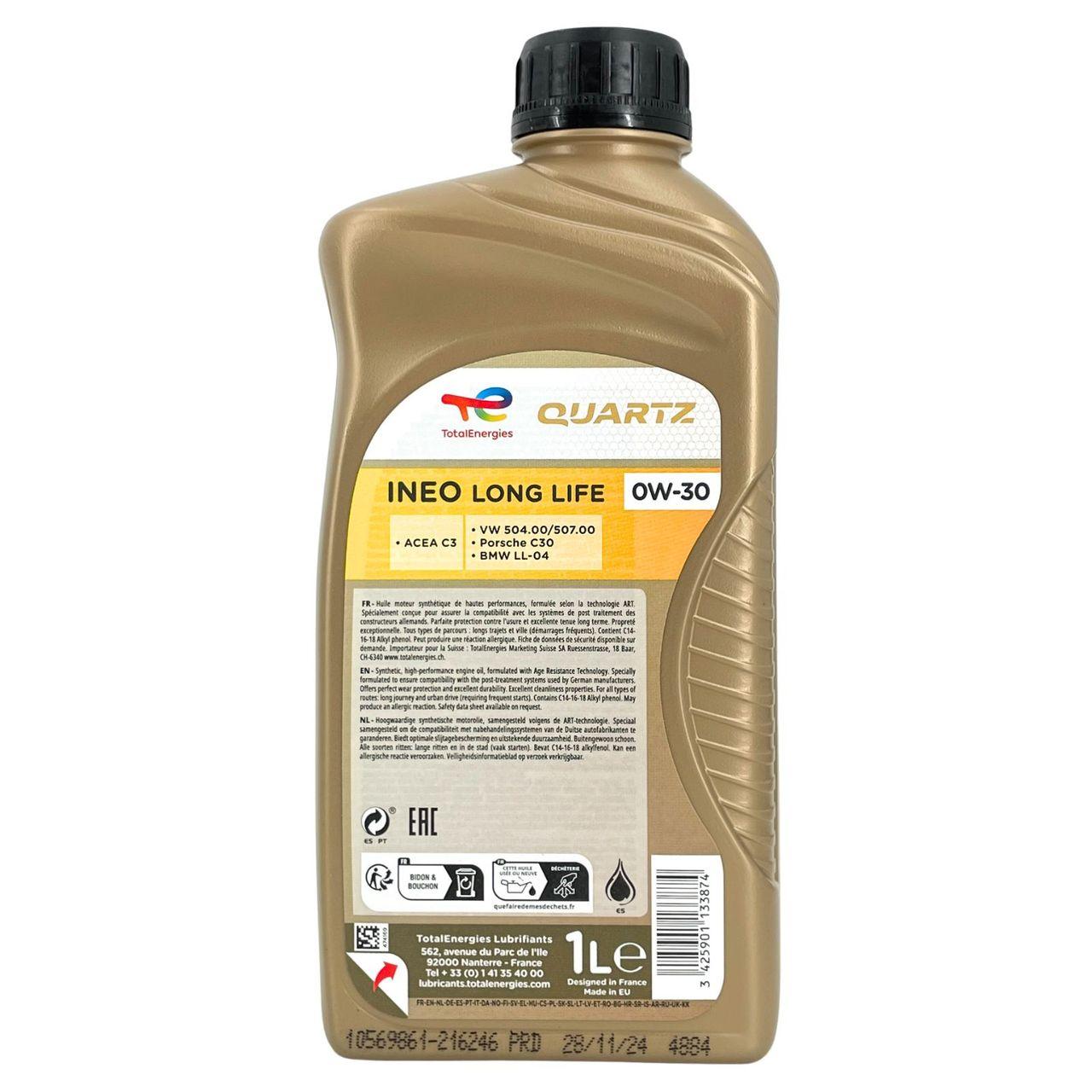 Total Quartz Ineo Long Life 0W-30 1 Liter