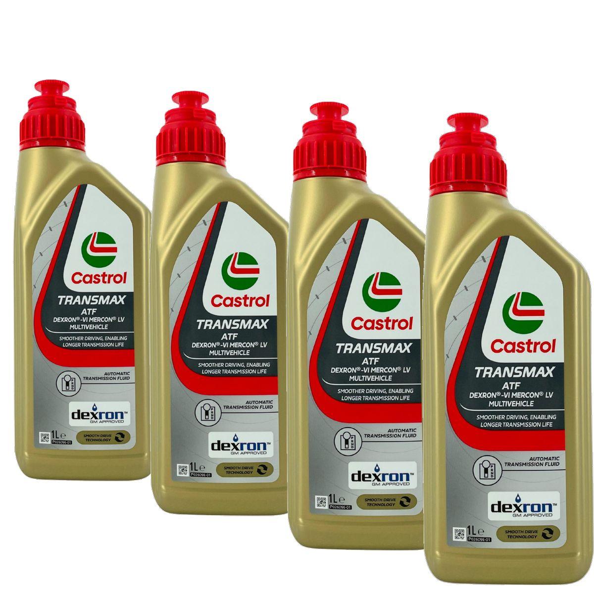 Castrol Transmax ATF Dex/Merc Multivehicle 4x1 Liter