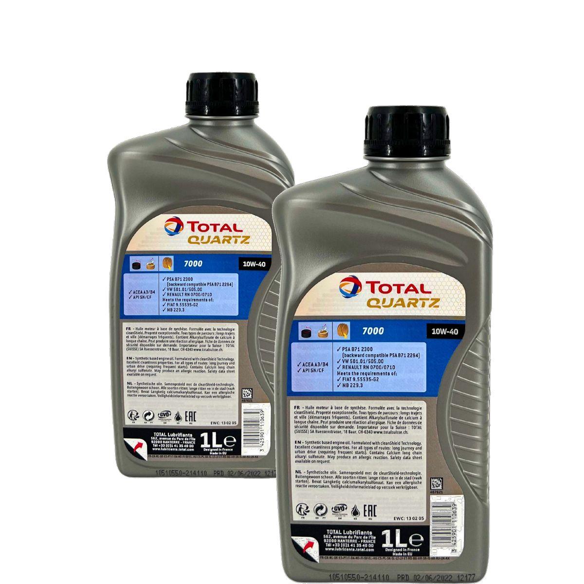 Total Quartz 7000 10W-40 2x1 Liter