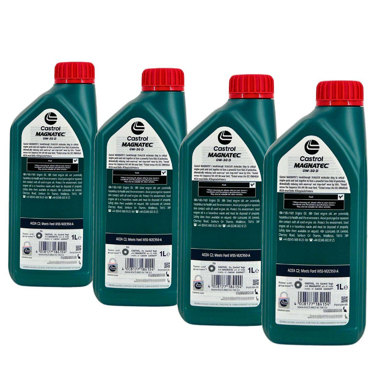 Castrol Magnatec 0W-30 D  4x1 Liter