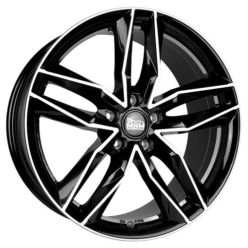 MAM WHEELS MAM RS3 black front polished 8.5Jx20 5x112 ET45