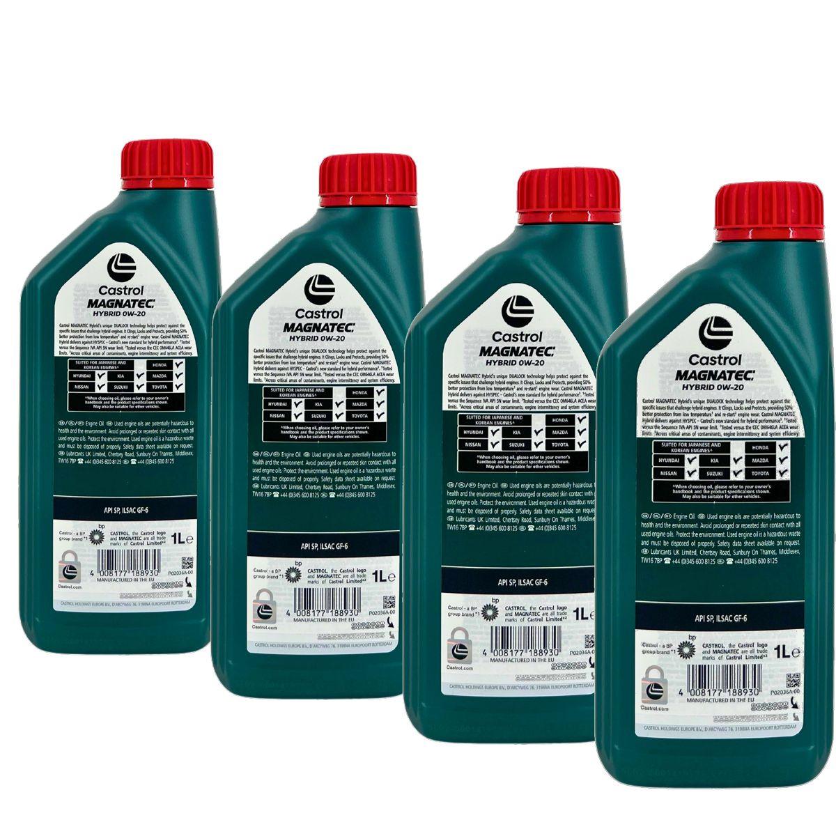 Castrol Magnatec Hybrid 0W-20 4x1 Liter