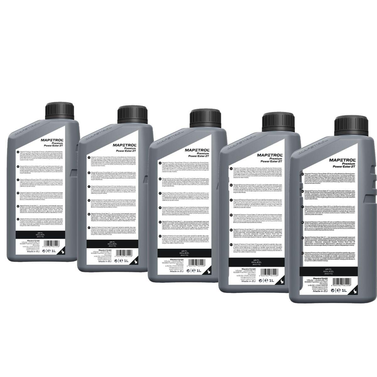 Mapetrol Premium Power Ester 2T 5x1 Liter
