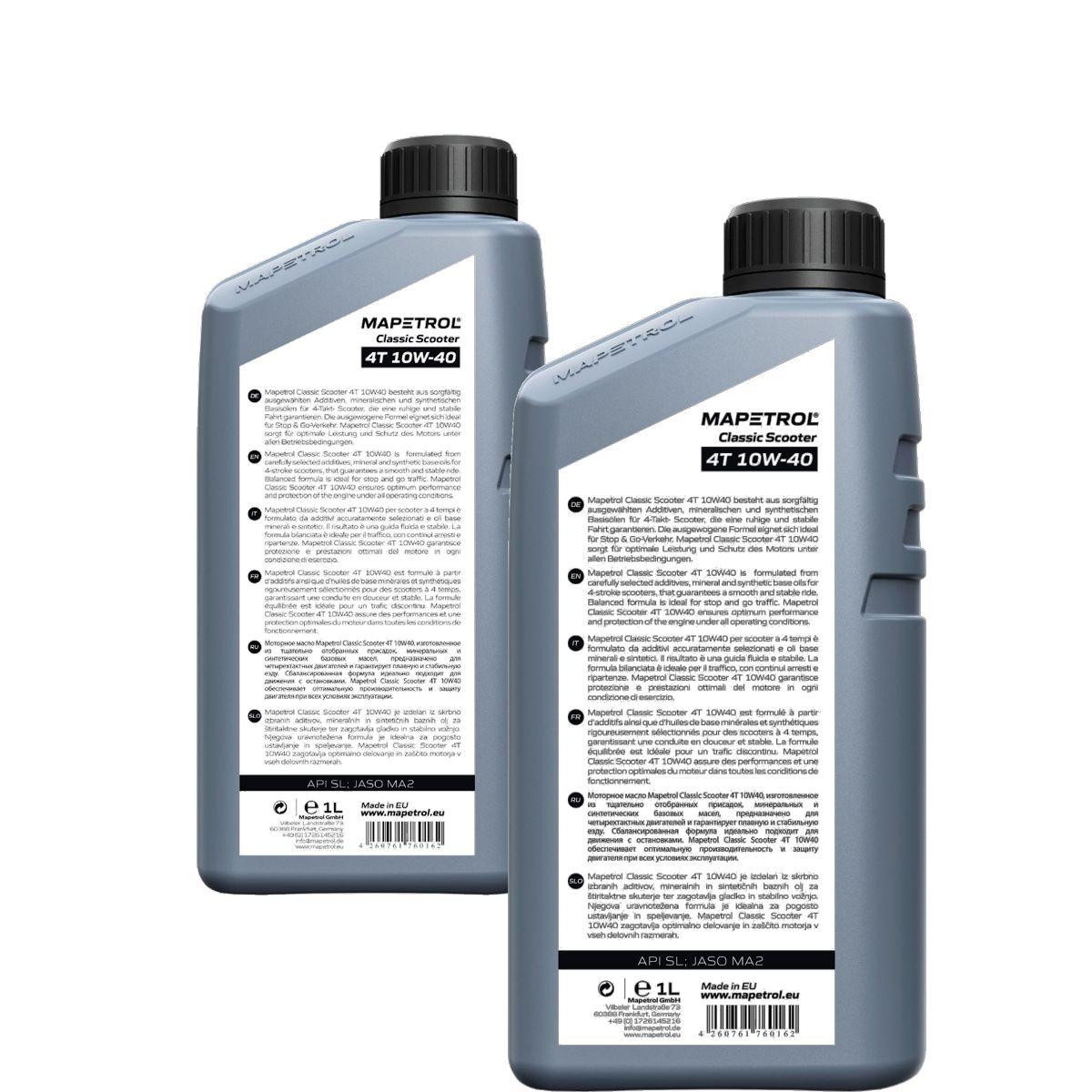 Mapetrol Classic Scooter 4T 10W-40 2x1 Liter
