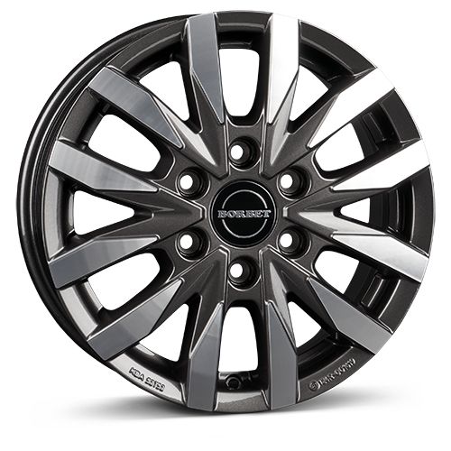 BORBET DESIGN CW6 mistral anthracite glossy polished 6.5Jx16 6x120 ET50